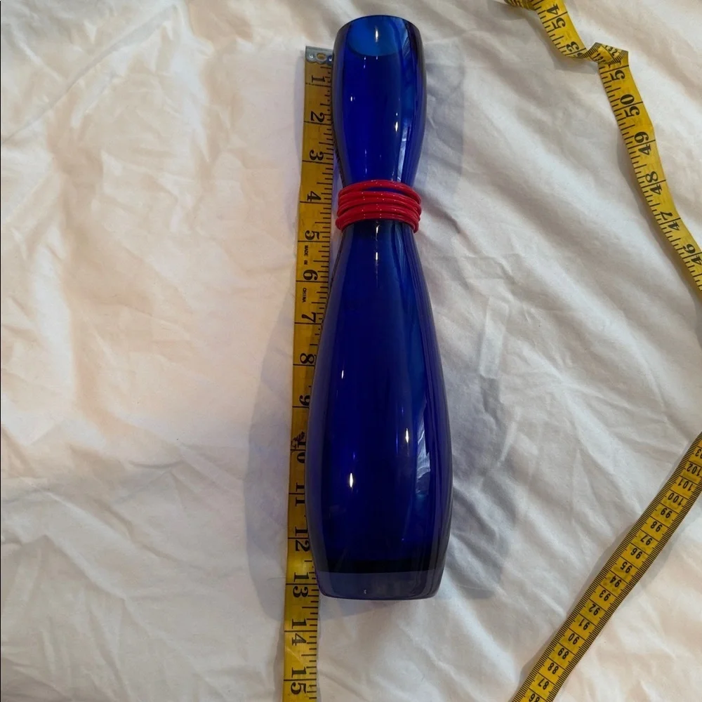 Barovier & toso colbalt  blue and red vase